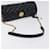 Versace Ketten-Schultertasche aus schwarzem Leder mit Gold Auth 130258 Golden  - Ansicht 7