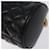 Versace Ketten-Schultertasche aus schwarzem Leder mit Gold Auth 130258 Golden  - Ansicht 8