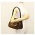 Céline Borsa a Spalla CELINE Pelle Verniciata Khaki Argento Auth ep9681 Cachi - vista 24