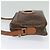 Céline Borsa a spalla in tela Macadam CELINE in pelle PVC marrone oro Auth 131702 D'oro - vista 4