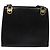 Borsa a Spalla Gancini in Pelle Nera e Oro Salvatore Ferragamo Auth gh274 Nero D'oro - vista 2