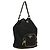 PRADA Sac à main Nylon Noir Or Auth 132686V Doré