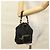 PRADA Sac à main Nylon Noir Or Auth 132686V Doré - vue 24