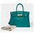 Hermès Borsa HERMES Birkin 30 in Pelle Blu - 102742 - vista 2