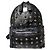 MCM Visetos Stark Leder Rucksack Schwarz/Gold