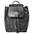 Sac à dos en cuir MCM Visetos noir avec cordon de serrage  - vue 1