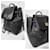 Sac à dos en cuir MCM Visetos noir avec cordon de serrage  - vue 10