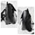 Sac à dos en cuir MCM Visetos noir avec cordon de serrage  - vue 6