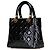 Dior Nero Medio Patente Cannage Lady Dior - vista 2