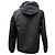 Apc Giacca con cappuccio zip A.P.C. con tasche in cotone nero - vista 2