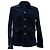 Autre Marque  Mr. P. Single-Breasted Buttoned Jacket in Black Corduroy