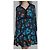 Mini Abito Maje Floreale Maniche Lunghe Viscosa Nero Blu Arancione Multicolore - vista 3