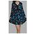 Mini Abito Maje Floreale Maniche Lunghe Viscosa Nero Blu Arancione Multicolore - vista 4