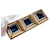 Yves Saint Laurent Broche rectangulaire vintage YSL des années 80 Bleu Doré  - vue 1