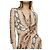 Maje Midi Maxi Kleid Schlangenmuster Beige Mehrfarben - Ansicht 12