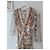 Maje Midi Maxi Kleid Schlangenmuster Beige Mehrfarben - Ansicht 5