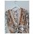 Maje Midi Maxi Kleid Schlangenmuster Beige Mehrfarben - Ansicht 7