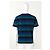 T-shirt Missoni a righe in cotone nero e blu navy - vista 2