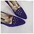 Walter Steiger scarpe viola con tacco vintage 1980s Viola scuro - vista 4