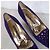 Walter Steiger scarpe viola con tacco vintage 1980s Viola scuro - vista 5