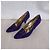 Walter Steiger scarpe viola con tacco vintage 1980s Viola scuro - vista 8
