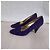 Walter Steiger scarpe viola con tacco vintage 1980s Viola scuro - vista 9