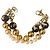 Stupendo luminoso bracciale DOLCE & GABBANA catena doppia perle oro bianche nere Bianco Multicolore D'oro