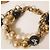 Stupendo luminoso bracciale DOLCE & GABBANA catena doppia perle oro bianche nere Bianco Multicolore D'oro - vista 3