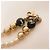 Stupendo luminoso bracciale DOLCE & GABBANA catena doppia perle oro bianche nere Bianco Multicolore D'oro - vista 6