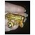 Spilla Céline Vibrage Arc de Triomphe Planet Charms Placcata Oro D'oro - vista 3