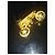 Spilla Céline Vibrage Arc de Triomphe Planet Charms Placcata Oro D'oro - vista 5