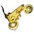Spilla Céline Vibrage Arc de Triomphe Planet Charms Placcata Oro D'oro