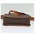 Céline Borsa a Spalla in Tela Macadam CELINE PVC Marrone Oro Auth 131356 D'oro - vista 5