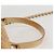 Borsa a spalla in rattan con catena CHANEL paglia beige oro CC Auth 128491SV D'oro - vista 14