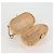 Borsa a spalla in rattan con catena CHANEL paglia beige oro CC Auth 128491SV D'oro - vista 23