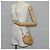 Borsa a spalla in rattan con catena CHANEL paglia beige oro CC Auth 128491SV D'oro - vista 28