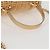 Borsa a spalla in rattan con catena CHANEL paglia beige oro CC Auth 128491SV D'oro - vista 7