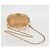 Borsa a spalla in rattan con catena CHANEL paglia beige oro CC Auth 128491SV D'oro - vista 8