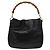 Borsa a mano in pelle Gucci Bamboo 2way Nera Oro 001 3754 1638 Auth th6215 Nero D'oro - vista 2