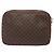 Céline Clutch in tela Macadam CELINE in pelle PVC marrone oro Auth gh359 D'oro - vista 2