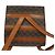 Céline CELINE Macadam Canvas Backpack PVC Leather Brown Gold Auth 131672 Golden - view 2