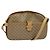 Borsa Sherry Line in PVC beige e oro Micro GG Supreme di GUCCI Auth gh497 D'oro