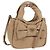 PRADA Borsa a Mano Nylon 2way Beige Oro Auth 118908SM D'oro