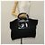 Borsa a mano Salvatore Ferragamo in nylon nero e argento Auth bs27184 - vista 21