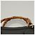 Borsa a mano in pelle nera e oro GUCCI Bamboo 002 0260 Auth ep9314 Nero D'oro - vista 8