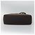 Borsa a Spalla con Catena Salvatore Ferragamo in Tela e Pelle Marrone Argento Auth bs27823 - vista 5