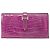 Béarn Hermès Accessorio HERMES Bearn in Pelle Esotica Viola - 101993 Porpora