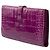 Béarn Hermès Accessorio HERMES Bearn in Pelle Esotica Viola - 101993 Porpora - vista 5