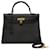 Hermès HERMES Kelly 35 Bag in Black Leather - 102780  ref.2370622