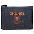 Chanel Graue Medium Denim Deauville O Clutch Braun Anthrazitgrau
